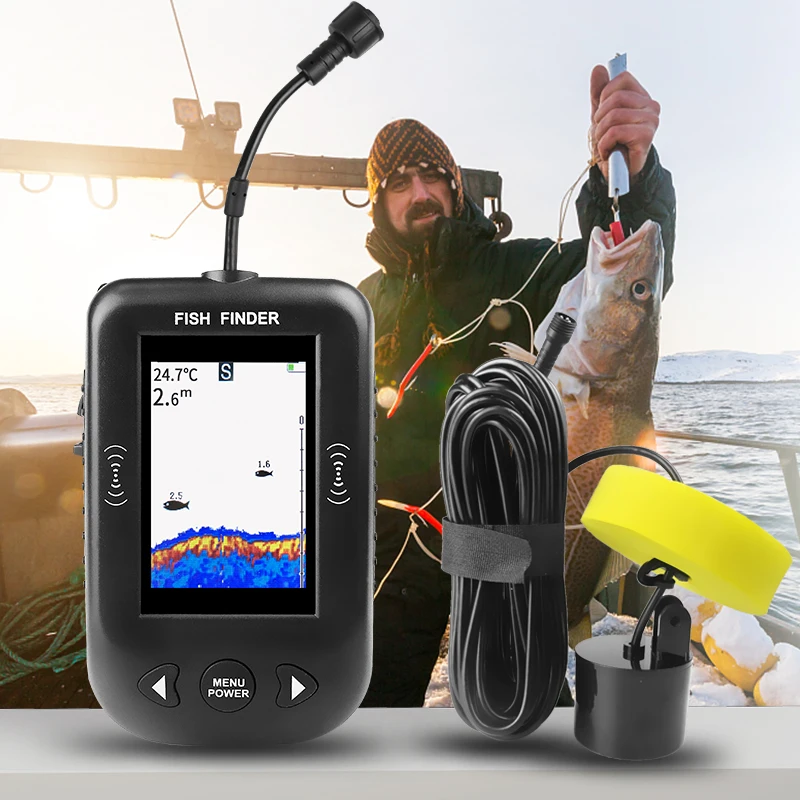 Fish Finder Transducer - Erchang XF03 Viszoekers 45 Graden 100M