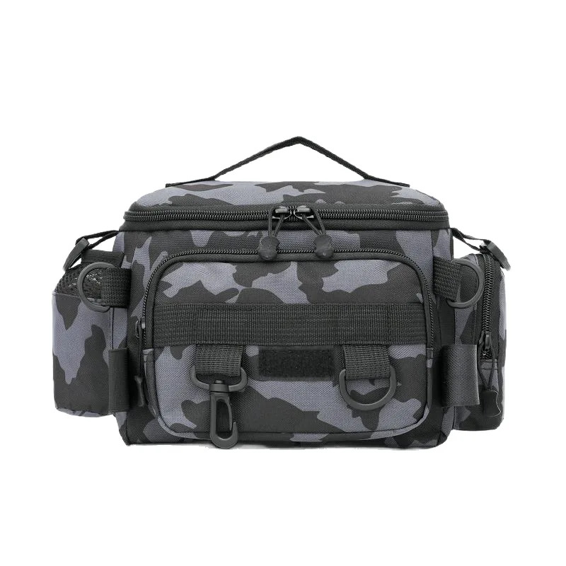 Fish Finder Case - Zwarte schoudertas voor visgerei, heuptas met