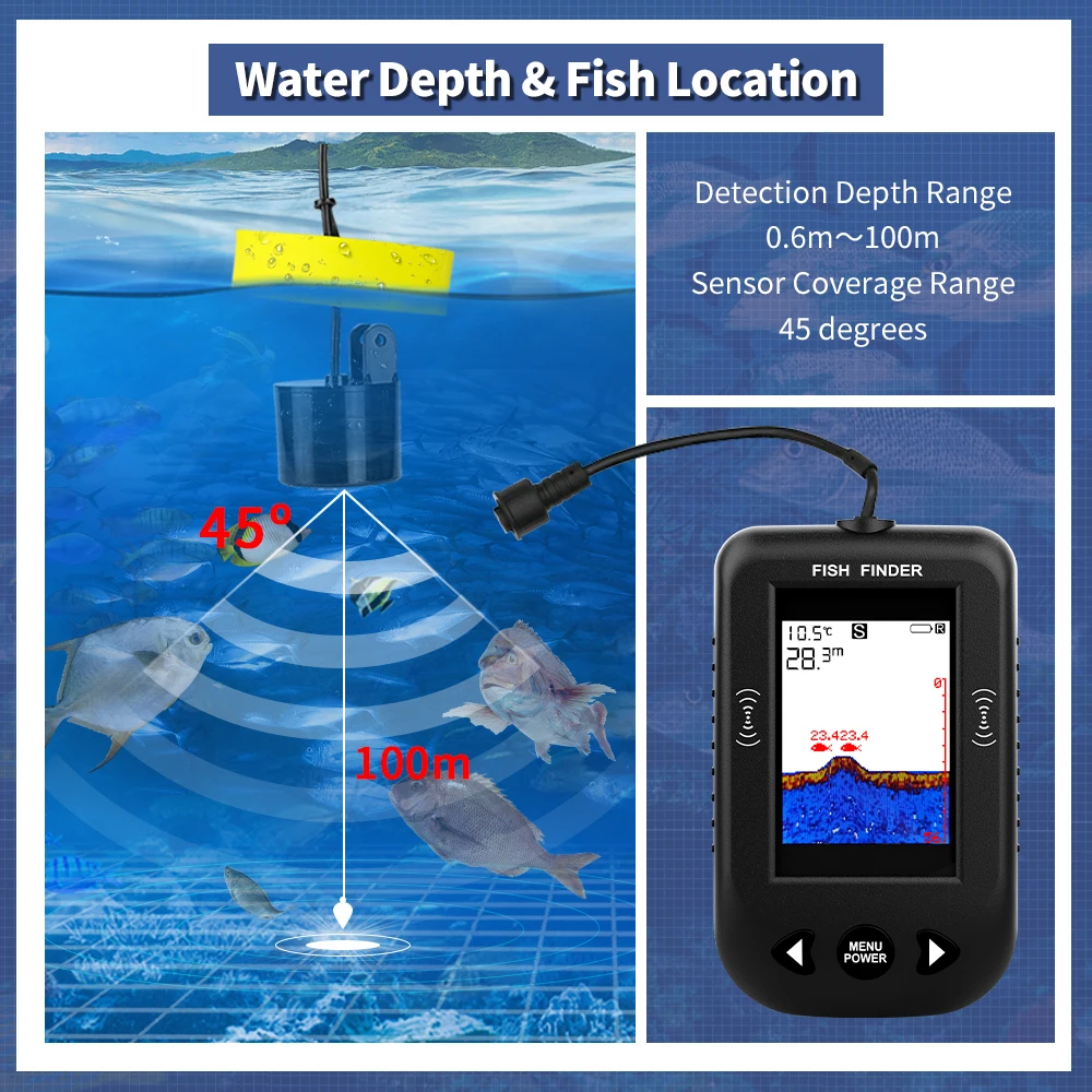 Erchang XF03 Viszoekers 45 Gra - Fish Finder Transducer recensie en prijs