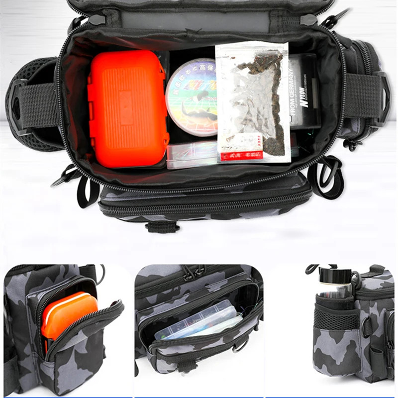 Zwarte schoudertas voor visger - Fish Finder Case recensie en prijs